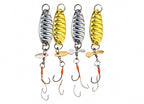Double Hook Spoon Lure, 3.5–7 g (0.12–0.25 oz), Gold/Silver – product photo