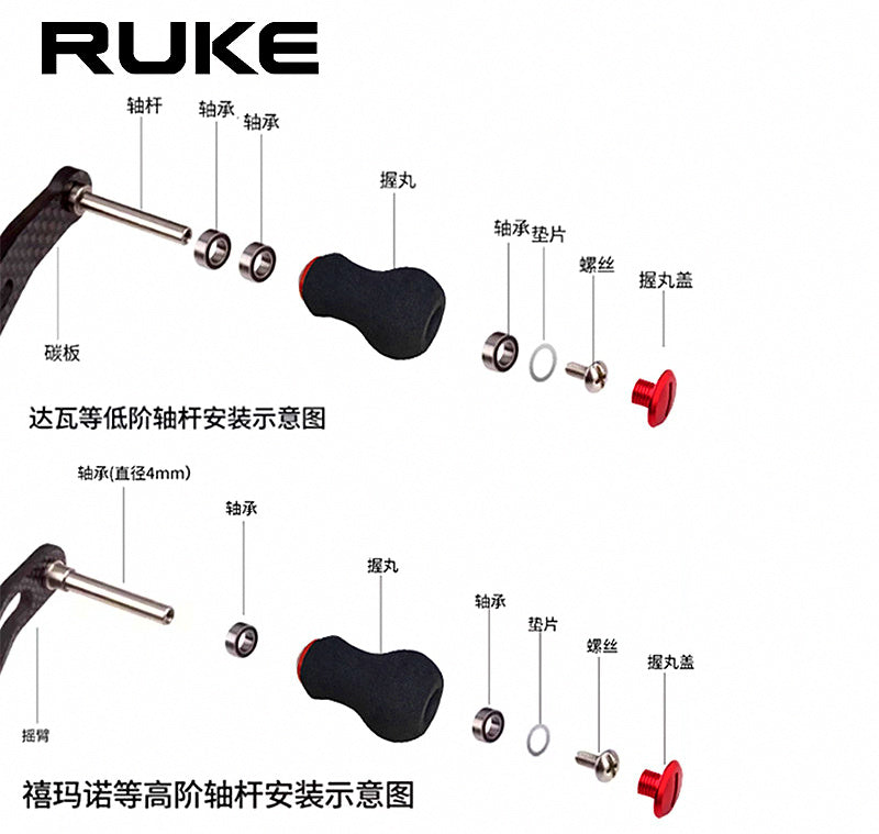 EVA Reel Handle Knob, 25 mm Gourd Style, DIY Replacement – product photo