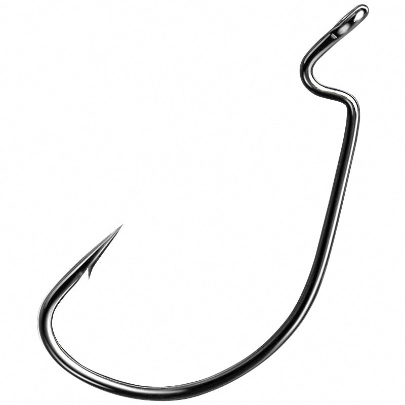 Reinforced Wide Gap Offset Hooks, Texas Rig, Size 8–3/0
