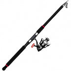 Extra-Stiff Fiberglass Rod and Reel Combo, 2 Sets + Bag