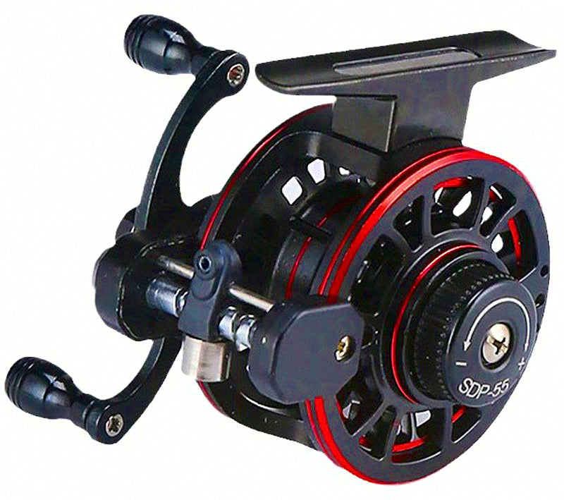 2000 Size Front Drag Spinning Reel, 3 Bearings, Black – product photo