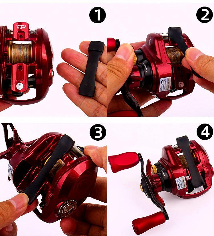 Silicone Reel Seat Cover, Baitcasting or Spinning Reel – product photo