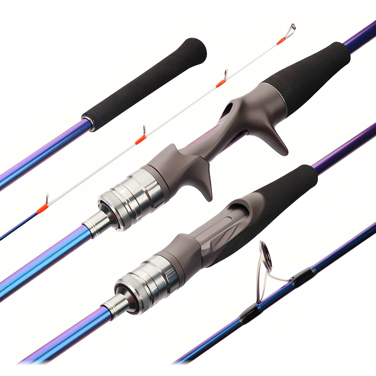 Solid Carbon Boat Rod, 2-Piece, 1.8–2.4 m (5.9–7.9 ft)