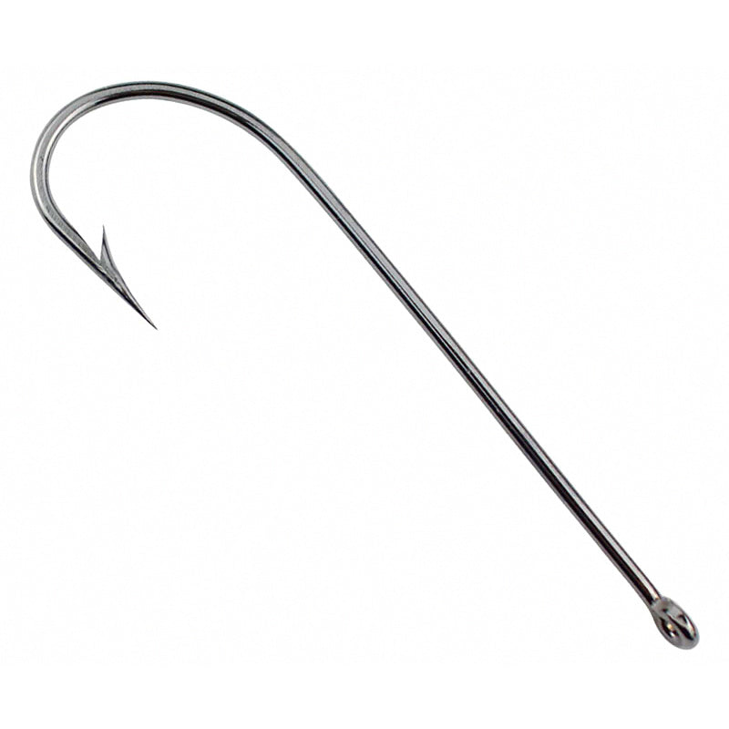 Long Shank Barbed Cutlassfish Hooks, 2/0–4/0, 50 Pack