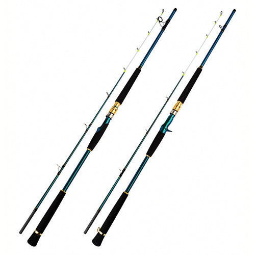 2-Piece Carbon Boat Rod, Spinning or Casting, 2.1–2.7 m