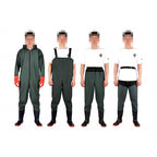 Waterproof Wading Pants & Waders with Boots, Sizes 36–47