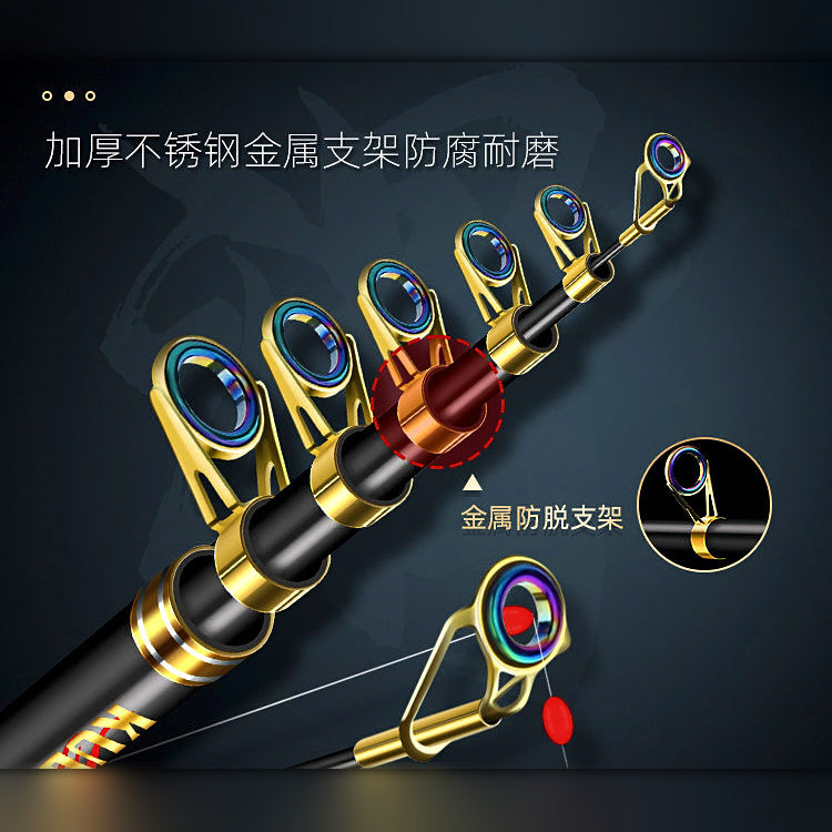 Carbon Surf Casting Rod, 5-Piece, 2.1–4.5 m (6.9–14.8 ft)