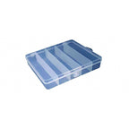 5-Compartment Plastic Tackle Box, Clear, 3 Sizes