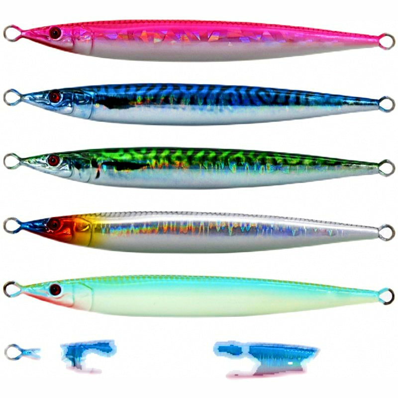 Slow Pitch Jig, Glow & 3D Colors, 60–100 g (2.1–3.5 oz)