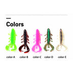 Twin Tail Shrimp Soft Bait, 8-Pack, 5.5 cm or 7 cm