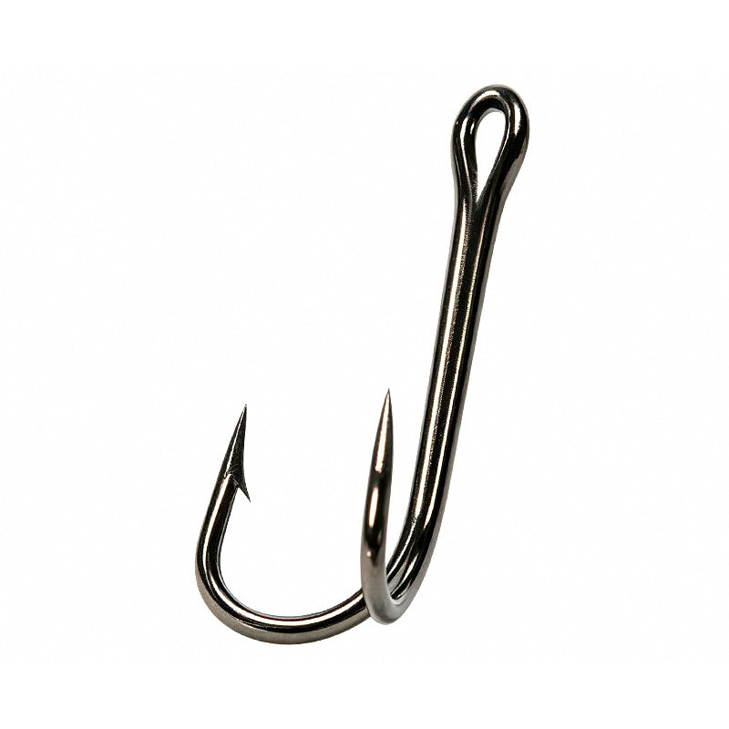 High Carbon Steel Treble Hooks, Sizes 2–12, 15-Pack