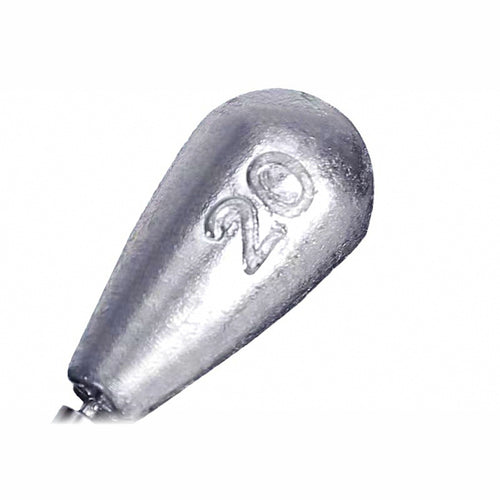 Lead Fishing Sinkers, 50 Pack – Teardrop, Cylinder, Ball