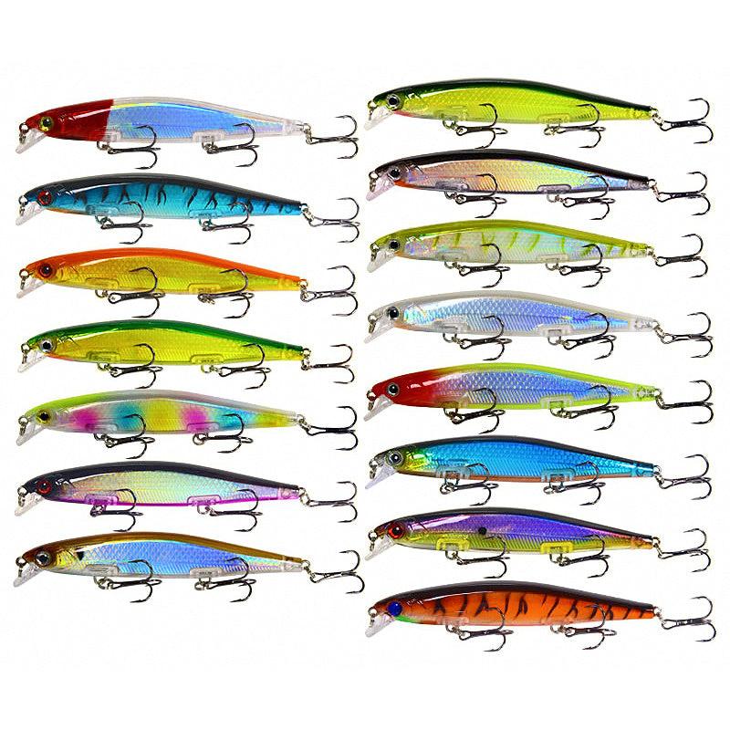 Rattling Minnow Hard Bait, Slow Sinking / Suspending