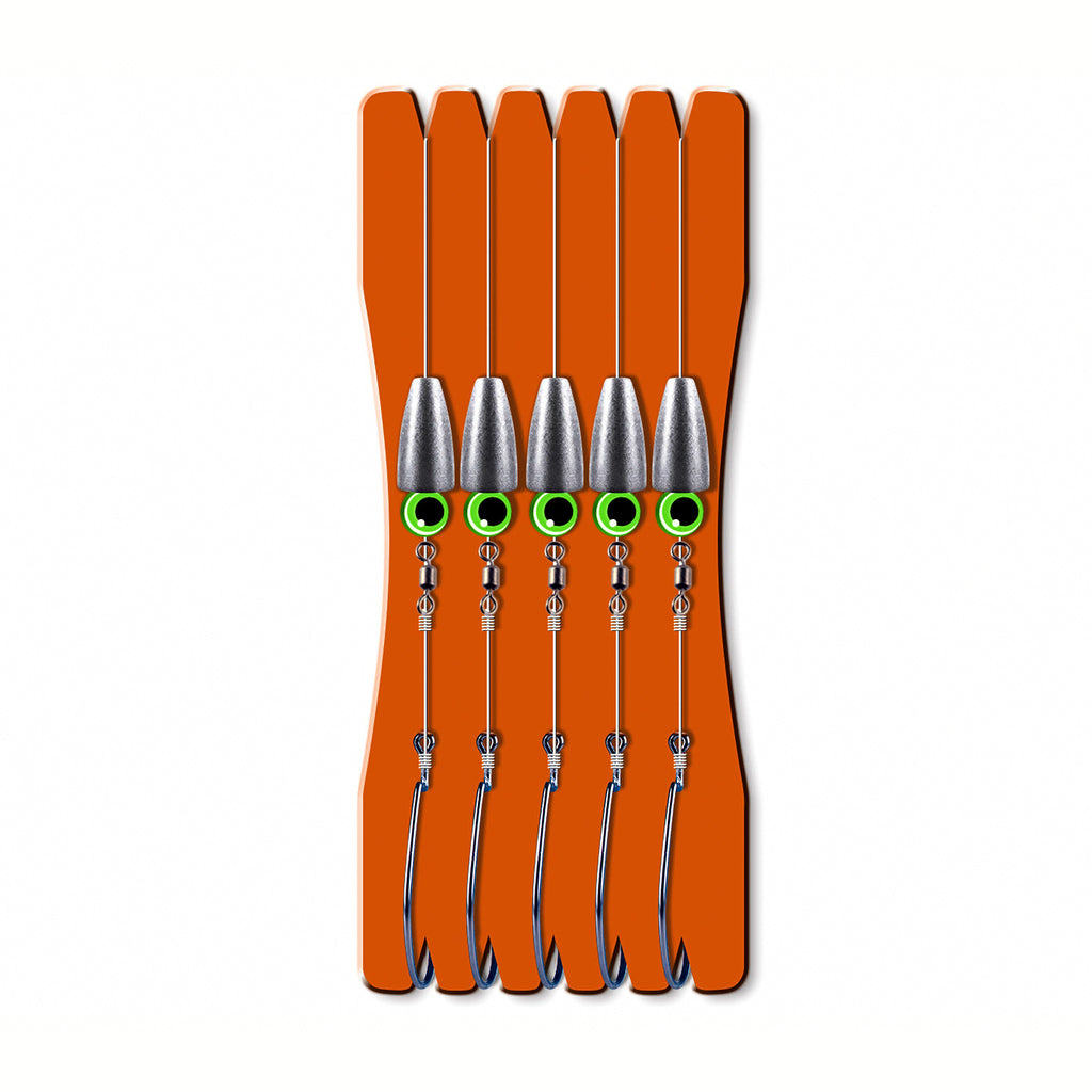 Pre-Tied Carolina Rig, 5-Pack, 0.12–0.49 oz (3.5–14 g)