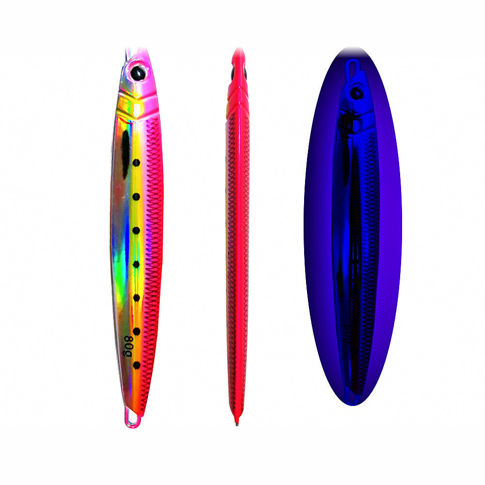 UV 3D-Printed Fast-Sinking Metal Jig, 40–250 g (1.4–8.8 oz)