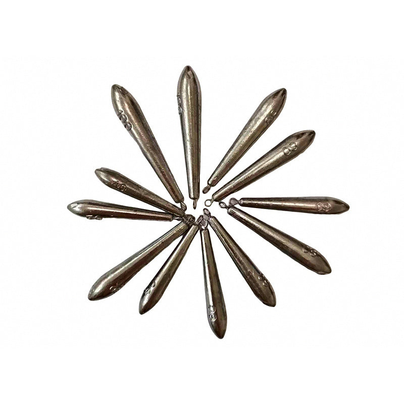 Long Teardrop Sinker with Eyelet, 1.4–3.5 oz (40–100 g)