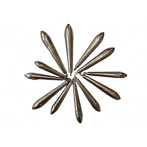 Long Teardrop Sinker with Eyelet, 1.4–3.5 oz (40–100 g)