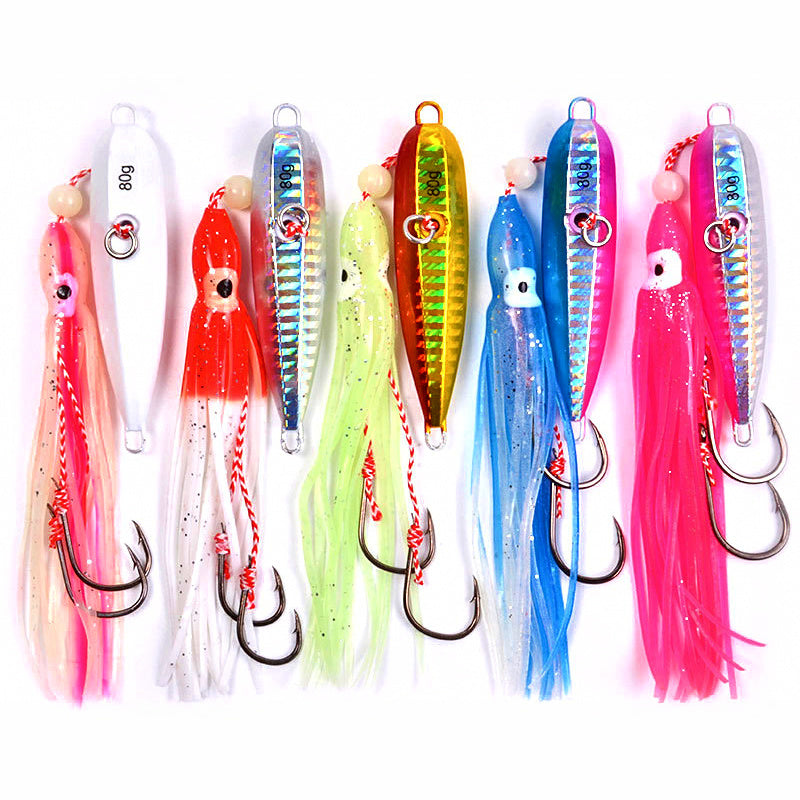 Slow Pitch Jig, Laser Finish, 40–200 g (1.4–7.1 oz)
