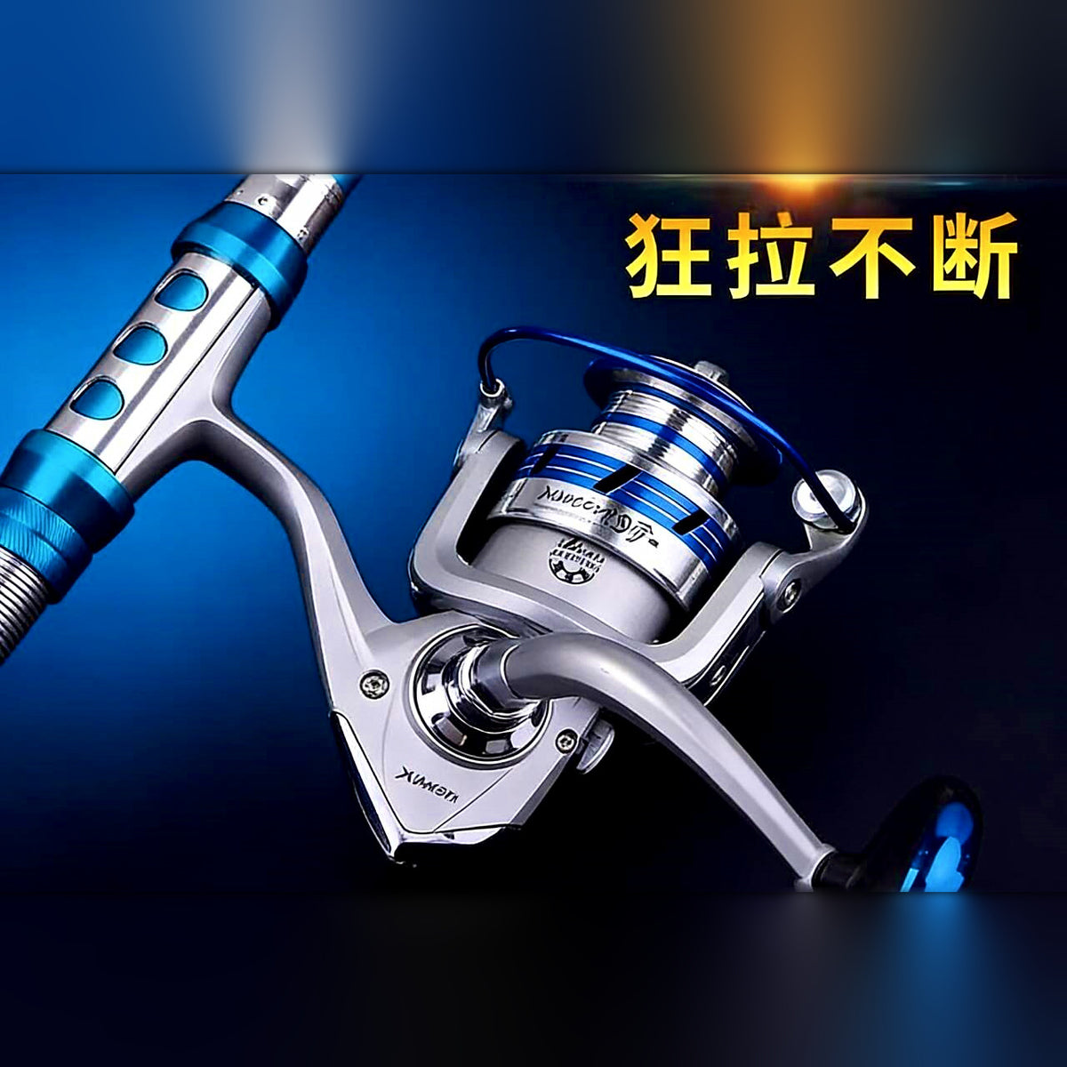 5-Piece Carbon Rod & Metal Reel Combo, 2.1–3.6 m (6.9–11.8 ft)