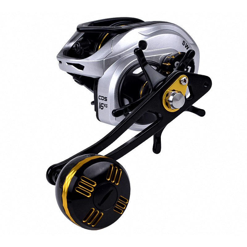 Saltwater Baitcasting Reel, 16 kg (35 lb) Drag, Left/Right