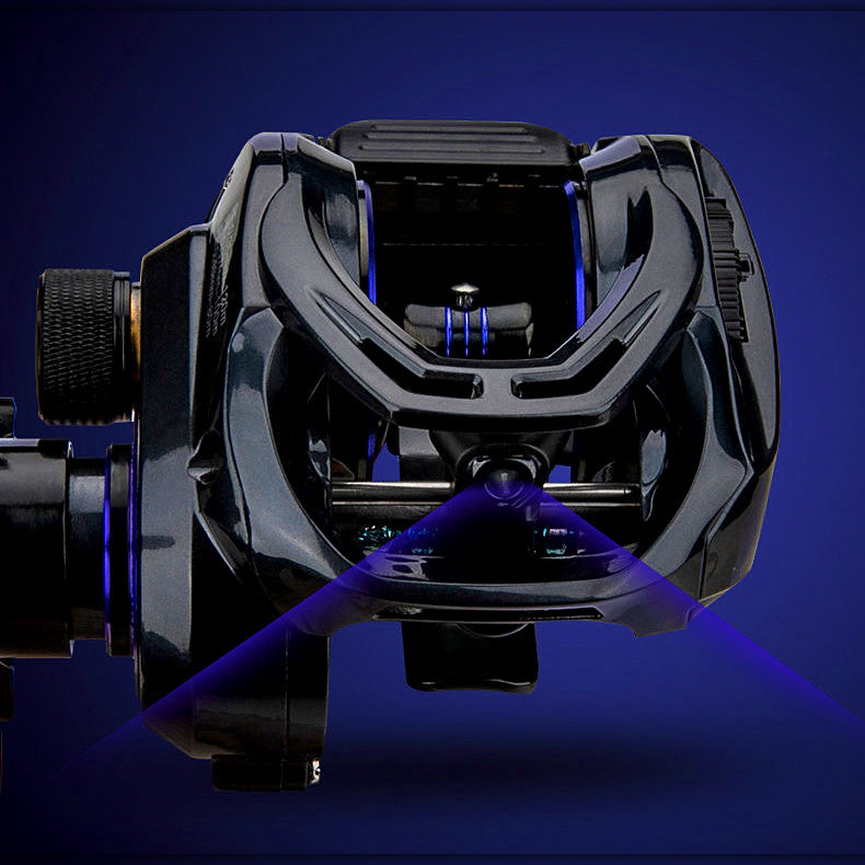 Round Baitcasting Reel, 6.5:1 Gear Ratio, 7 Bearings