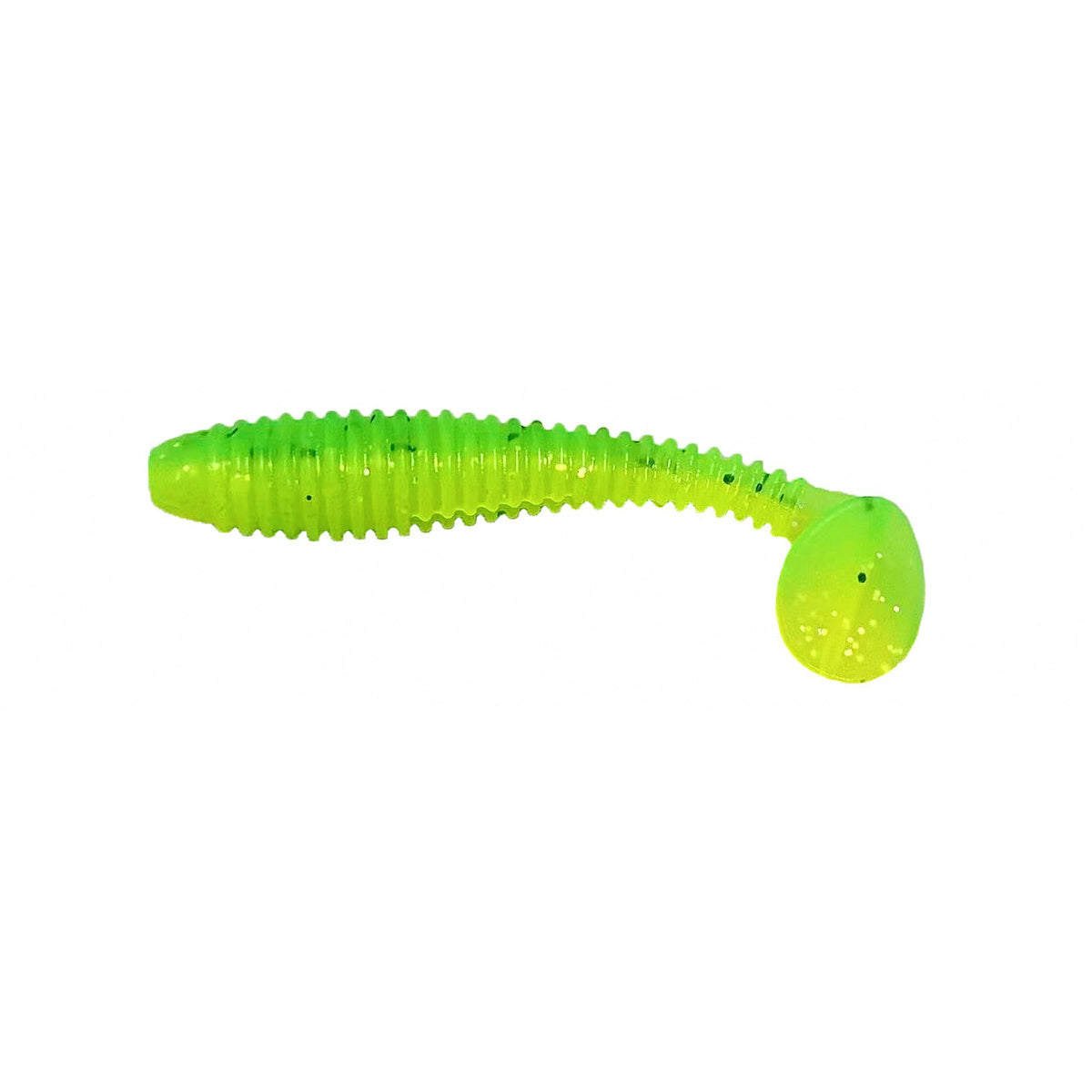 Ribbed T-Tail Soft Swimbait, 50-Pack, 5.5–7.5 cm (2.2–3.0 in)