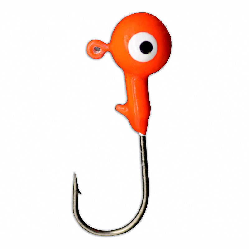 Round Lead Head Jig Hooks, 7 g or 10 g (0.25/0.35 oz), 5-Pack