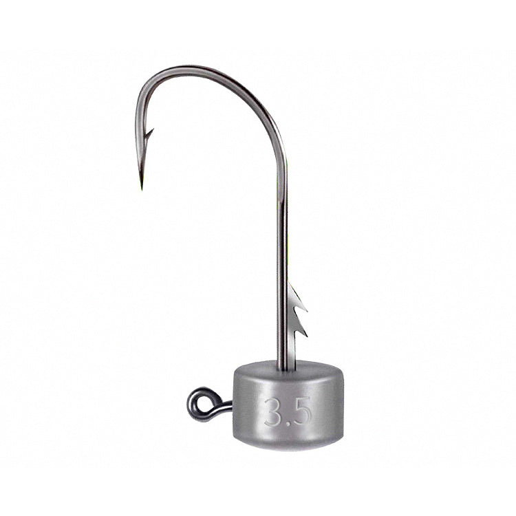 Ned Rig Jig Head Hooks, Barbed, 1.8–6 g (0.06–0.21 oz), 5 Pk