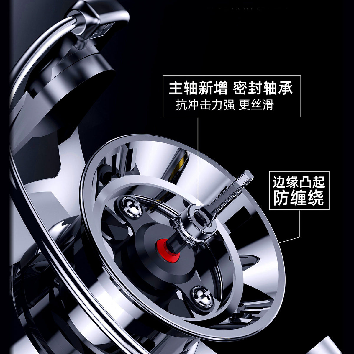 Sealed Spinning Reel, 7+1 Bearings, Size 2500 / 3000