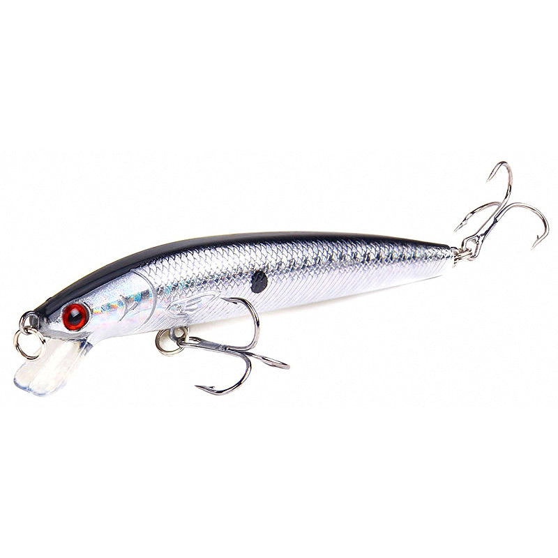 Floating Minnow Hard Bait with Rattle Beads, Long Casting
