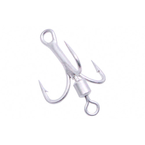 Swivel Treble Hooks with Spinner Blade, Sizes 2–8