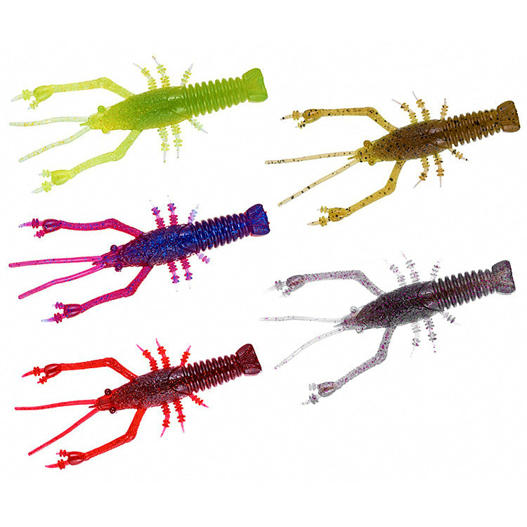 Floating Soft Shrimp Lure for Bass, 2.2 in & 3 in Packs