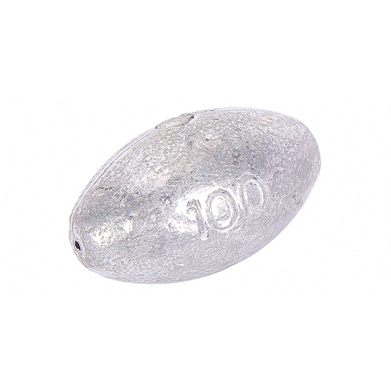 Lead Olive Sinkers, Center-Hole, 0.04–5.3 oz (1–150 g)