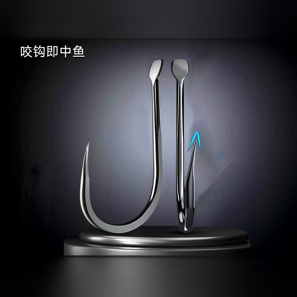 Barbed Offset Hooks, Sea Fishing, Sizes #0.5–#8