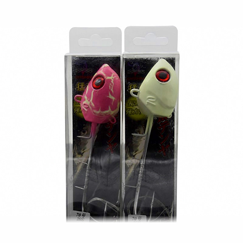 Glow Cutlassfish Tenya Jig with Assist Hooks, 150–500 g