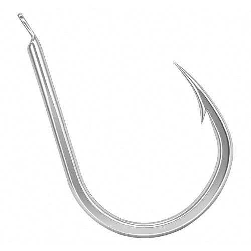Barbed Saltwater Jig Hooks, High Carbon Steel, 1/0–7/0