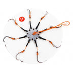 Barbed Multi-Hook Rig Set, Sizes 8–14 (Hook Bunch Rigs)