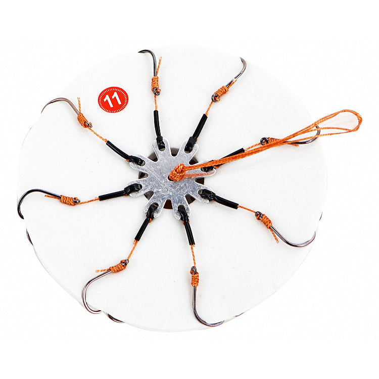 Barbed Multi-Hook Rig Set, Sizes 8–14 (Hook Bunch Rigs)