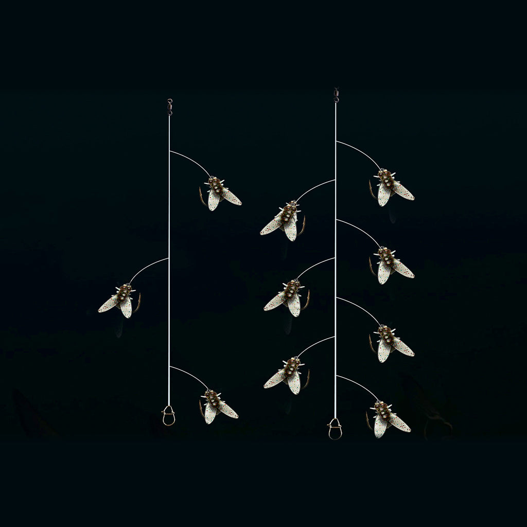 Realistic Fly Pattern Multi-Hook Rig, 3/7/15 Hooks