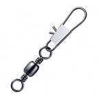 Barrel Swivel with Safety Pin Snap, Figure-8 Ring, #12–#4