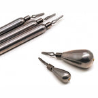 Tungsten Drop Shot Weights, Teardrop & Stick, 5-Pack