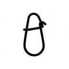 Black Gourd-Shape Fishing Snaps, 50 pcs, Sizes 000–2