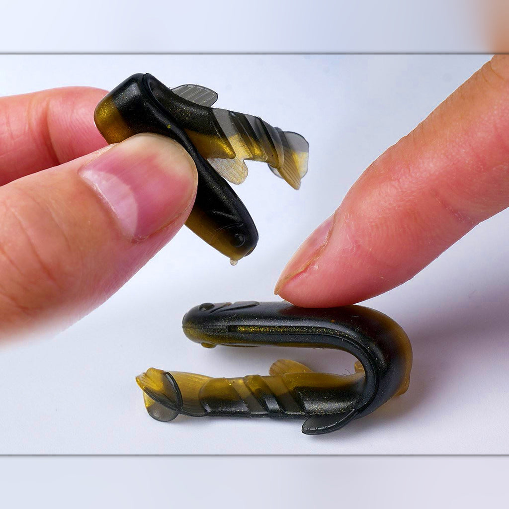 T-Tail Loach Soft Swimbait with Lead Jig Heads