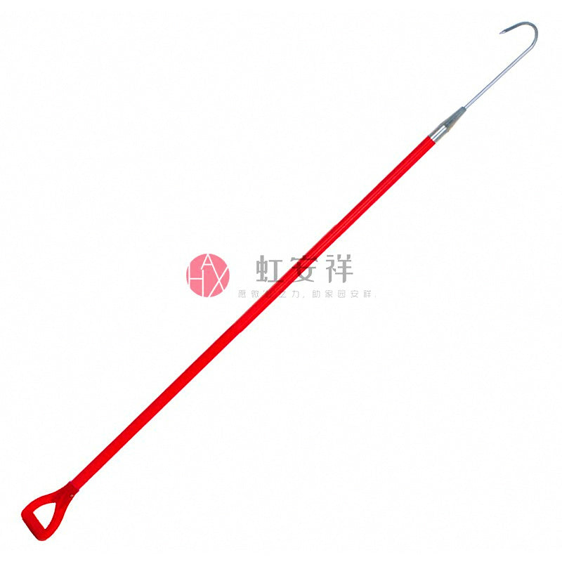 Insulated Fiberglass Fire Hook Pole, 2–3.2 m (6.6–10.5 ft)