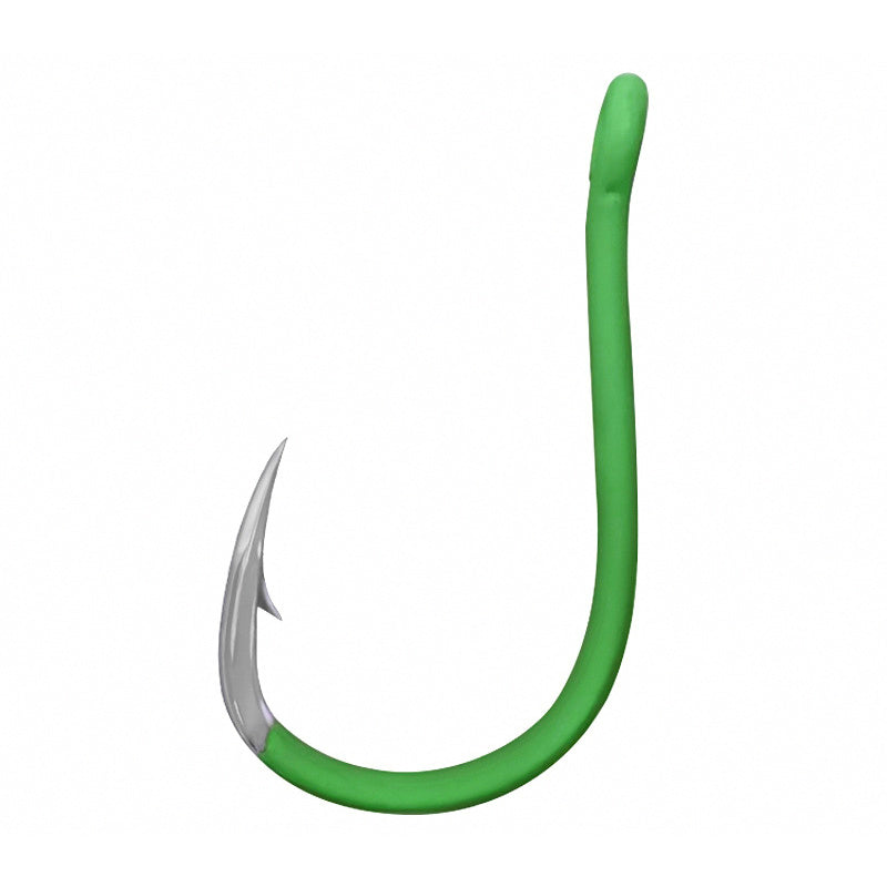 Glow Tube Chinu Hooks, Barbed, Ringed, Sizes 0.8–15 (10 pk)