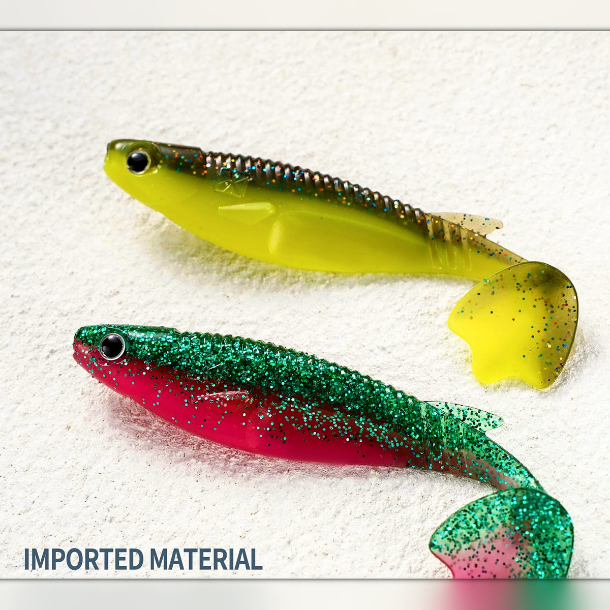 Paddle Tail Swimbait Soft Bait, 5-Pack, Sinking or Floating