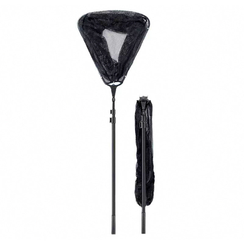 Folding Landing Net with Telescopic Aluminum Pole, Triangle