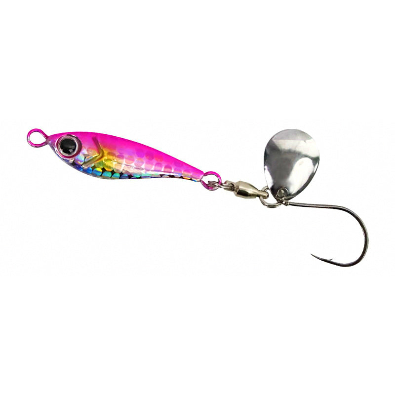 Metal Jig with Spinner Blade & Single Hook, 5–80 g (0.18–2.8 oz)