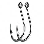 Barbed Iseni Hooks with Eye, Black, Sizes 2–14