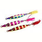 Glow Slow Pitch Jig with Octopus Hooks, 100 g (3.5 oz)
